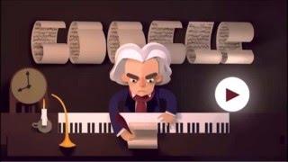 Celebrating Ludwig van Beethoven's 245th Year google doodle