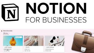 Notion Tutorial: How to Use Notion for Your Business in 2022! (FREE Notion Template Included) 