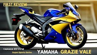 New Yamaha YZF R15 V4 FI DD Review : GRAZIE VALE 46 | Blue, Yellow Mixed  | Super Sports Series