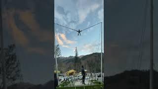 Rocket Bungee At Solang Valley in Manali.