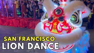 LED Lion Dance in San Francisco Chinatown 2024