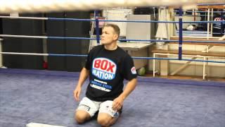 WBA WORLD CHAMPION FEDOR CHUDINOV GROUND WORKOUT @ PEACOCK GYM / MAN VS MACHINE