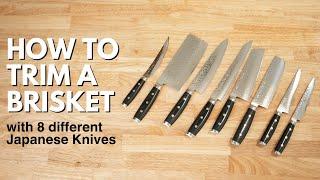 How to Trim a Brisket with 8 Enso Japanese Knives! Which will be the best brisket trimming knife?