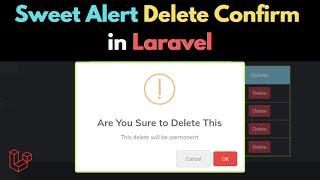 How to Show Sweet Alert Delete Confirmation in Laravel | Laravel E-Commerce Project Tutorial