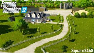 Building An American Farm On Elm Creek in Farming Simulator 22 (Timelapse)