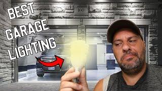 Garage lighting Idea (No Wiring NEEDED!) Brighten up your Garage or Workshop fast, cheap and easy!