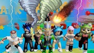 NATURAL DISASTER TORNADO TSUNAMI VOLCANO EVOLUTION to Get! 7 youtubers NEED to SURVIVE! CODE STAR!