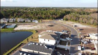 Aerial Drone Tour of New Construction Southern Pines Neighborhood in Saint Cloud, Florida!