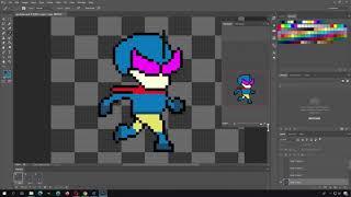 Sparckman -  Walking Cycle Pixel Art Animation (3 frames)