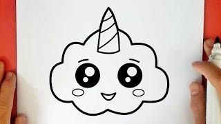 HOW TO DRAW A CUTE UNICORN CLOUD