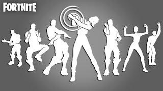 Fortnite LEGENDARY BATTLEPASS DANCES With The Best Music! (I'm a Mystery, Orange Justice, Flashback)