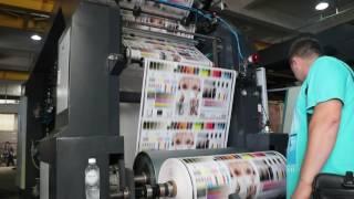 Thermal paper six color flexo printing machine