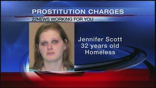 Homeless woman faces prostitution charges