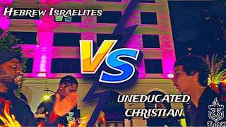 UNEDUCATED EDOMITE CHRISTIAN. VS .HEBREW ISRAELITES || HEATED STREET DEBATE