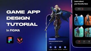 Game App UI Design in Figma l UX/UI Design Tutorial