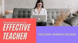 GOOD and EFFECTIVE TEACHERS #TEFL #TESL #TeachingMethods