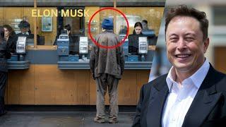 Elon Musk Disguises Himself as Homeless to Test a Bank! You Won’t Believe What Happens at the End!