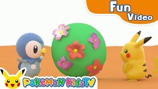 Pikachu, Piplup and the Playful Clay! | Pokémon Fun Video | Pokémon Kids TV​