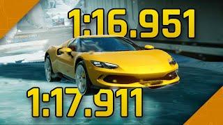 (1 & 2⭐) Ferrari 296 GTB Grand Prix - Round 2 ft. @ercelx [1:17.911 & 1:16.951] | Asphalt 9