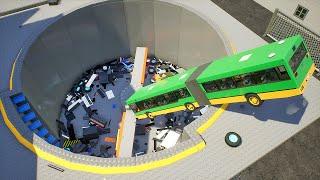 Lego Cars vs Shredding Pit 11 | Brick Rigs