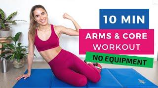 10 MIN TONED ARMS WORKOUT AT HOME // no equipment - ALLENARE LE BRACCIA a casa | The Fashion Jogger