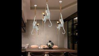 Modern Pendant Light Lamp Monkey Lamp Loft Hemp Rope Lam