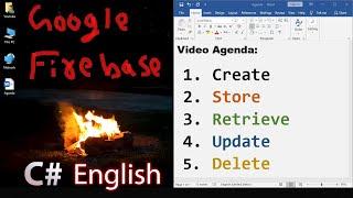 Google FireBase INSERT, SELECT, UPDATE, DELETE Data | C# English