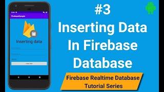 Flutter firebase tutorial #2 Insert Data Firebase Realtime Database | Flutter Firebase Database CRUD