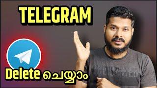 How to Delete Telegram Account | Youtube Tech Tips Malayalam