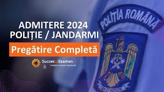 Pregătire Admitere Poliție - Jandarmi. Pregătire completă, la toate materiile, pe SuccesLaExamen.ro