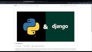 Simple Blog Site in Python using Django DEMO