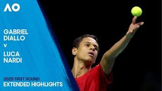Gabriel Diallo v Luca Nardi Extended Highlights | Australian Open 2025 First Round