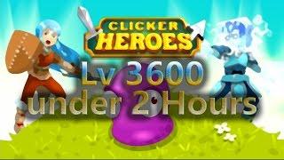 [PS4] Clicker Heroes Walkthrough | Glitch reach Lv3600 under 2 Hours!