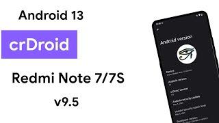 crDroid v9.5 Official for Redmi Note 7/7S - lavender - Android 13