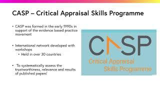 Critical Appraisal Skills Programme CASP