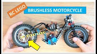 RC LEGO motorcycle - brushless direct drive