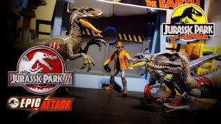 "ALAN!" Jurassic World: Epic Attack (JP III Male) Velociraptor Figure Review