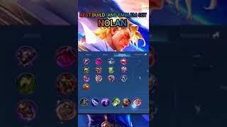 NOLAN Best BUILD + EMBLEM Set 2023#mlbb #builds #emblems