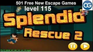 [Walkthrough] 501 Free New Escape Games level 115 - Splendid rescue 2 - Complete Game