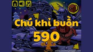 Chú khỉ buồn 590 - Cầu vồng Giáng Sinh | Monkey GO Happy Stage 590 - Christmas Rainbow