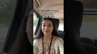 Yes, left Accenture #resignation #accenture #minivlog #corporate #lwd #vlog #ytshorts #corporategirl