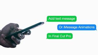 Phone Text Effect in Video | Final Cut Pro Tutorial