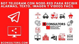 12 - BOT TELEGRAM CON NODE-RED PARA RECIBIR ALARMAS, TEXTO, IMAGEN Y VIDEOS FÁCIL