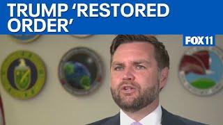JD Vance says Trump 'restored order to LA'  | FOX 11 LA