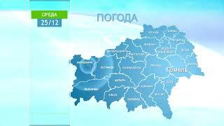 Погода в Гомеле и Гомельской области 25 декабря