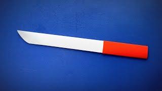 How to Make Paper Knife | Short Bayonet Knife | Mr. Easy Origami ART Paper Crafts