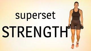 35 min Strength Superset workout | full body | beginner friendly