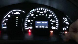 2007 Camry Hybrid Maintenance Required Light Reset