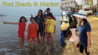 We enjoyed the Evening | Puri Beach & Market | Anindita Vlogs :)