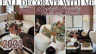 FALL DECORATE WITH ME 2024 | BUDGET FRIENDLY HOME DECOR | AUTUMN STYLING